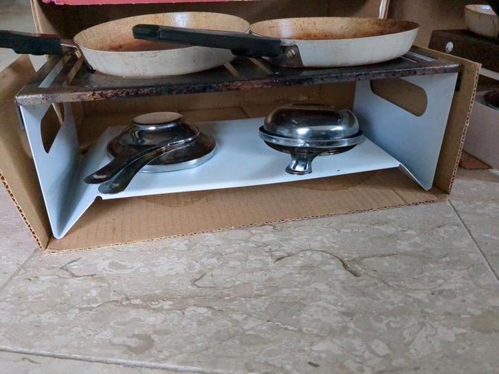 Gourmet Set - Compleet met Rechaud & Pannetjes, Huis en Inrichting, Keuken | Keukenbenodigdheden, Gebruikt, Ophalen of Verzenden