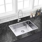 Spoelbak keuken wasbak gootsteen 74x44x20cm rvs zilver, Overige kleuren, Statenweg 34A, 5428 GG, Venhorst, Noord-Brabant, Nederland