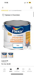 Flexa Vloeren & Trappenlak RAL9010 - 2,5L Ongeopend, Doe-het-zelf en Verbouw, Verf, Beits en Lak, Ophalen of Verzenden, Nieuw