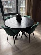 Mooie ronde tafel en stoelen, Huis en Inrichting, Ophalen, Rond, 100 tot 150 cm, 100 tot 150 cm