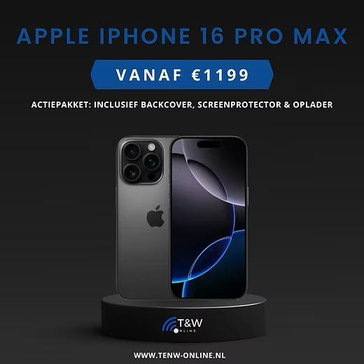 Actiepakket Nieuwe Apple iPhone 16 Pro Max, Telecommunicatie, Mobiele telefoons | Hoesjes en Frontjes | Overige merken, Zo goed als nieuw