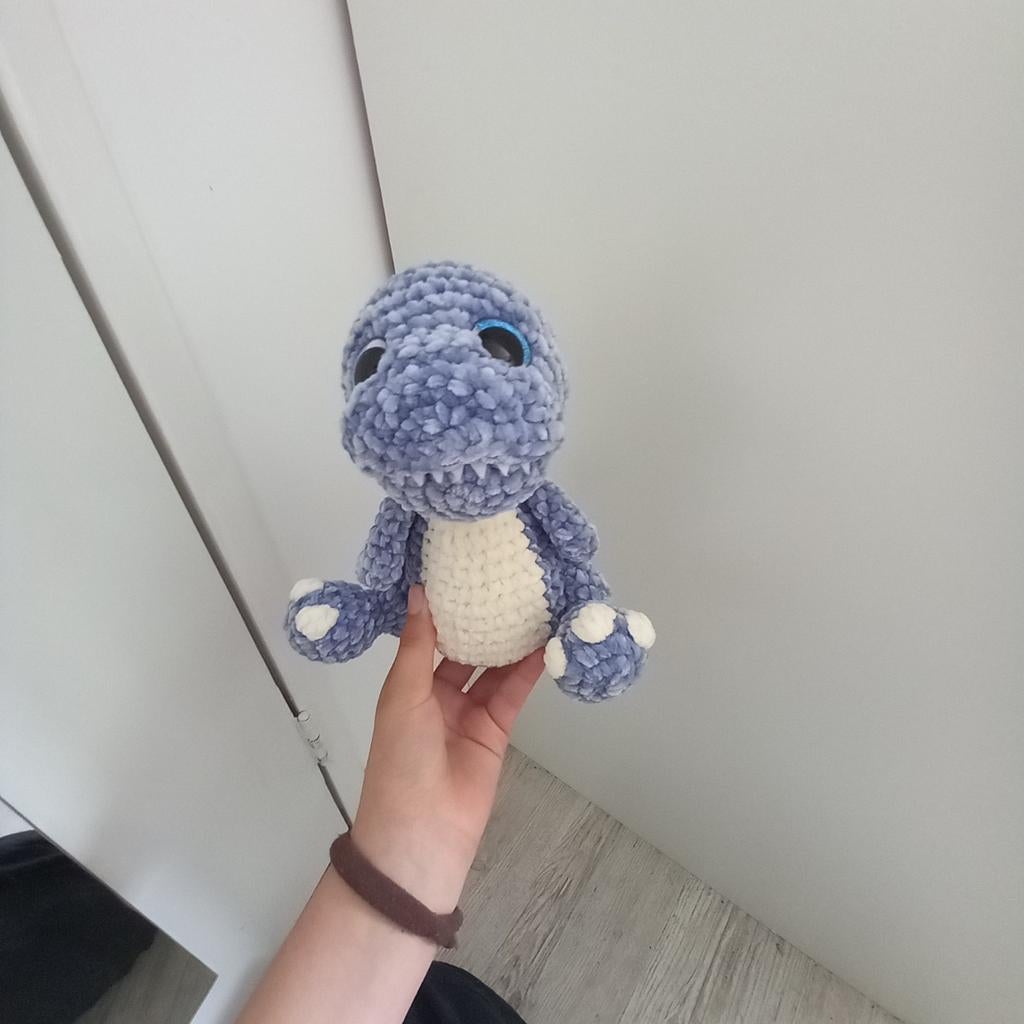 Gehaakte dino knuffel, Ophalen of Verzenden, Nieuw, Overige typen