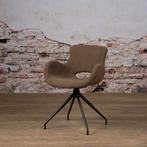 *ACTIE* Eetkamerstoel Campo Wit Taupe Bruin €169, NU €99,- 4, Draaibare eetkamerstoelen stoelen stof teddy wit taupe bruin, Overige kleuren