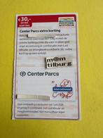 Center Parcs  €30,-  extra korting, Drie personen of meer, Kortingsbon, Bungalowpark