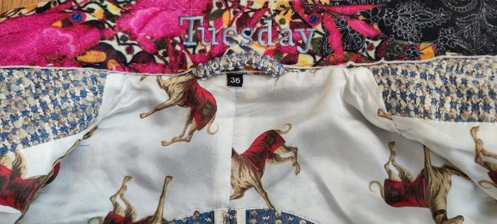 Schitterend Maiden Lane Tuesday colbert blazer mt 36/38, Kleding | Dames, Overige Dameskleding, Zo goed als nieuw, Ophalen of Verzenden