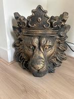 Bloempot Leeuw Goud/Brons - Plantenbak, Ophalen of Verzenden, Nieuw, Kunststof, Dierenbeeld