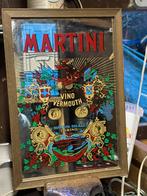Vintage Martini Reclamespiegel, Ophalen of Verzenden, Rechthoekig, 50 tot 100 cm, Minder dan 100 cm