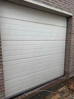 Witte sectionale garagedeur, Doe-het-zelf en Verbouw, Ophalen, Garagedeur, Zo goed als nieuw, Metaal
