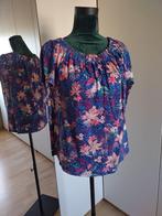 Te koop aangeboden: Dames shirt, op 2 manieren te dragen, Maat 38/40 (M), Blauw, Zo goed als nieuw, Korte mouw