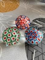 Vintage Millefiori Presse-papiers (3 stuks) jaren '60-'70, Ophalen of Verzenden
