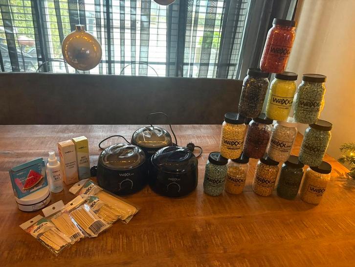 Mooi groot compleet wax  , hars pakket, Huis en Inrichting, Overige Huis en Inrichting, Zo goed als nieuw, Ophalen of Verzenden