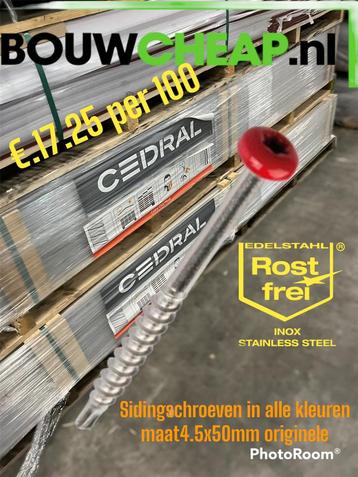 Sidingschroeven Bouwcheap 100% de goedkoopste maat:4.5x50mm. beschikbaar voor biedingen