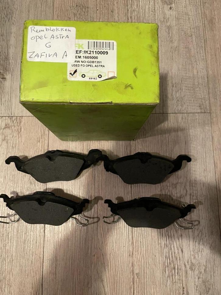 Nieuwe remblokken Opel Astra G Zafira A, Auto diversen, Auto-accessoires, Nieuw, Ophalen of Verzenden