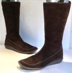 Clarks comfort design dames laarzen 39 / UK 5,5, Hoge laarzen, Bruin, Ophalen of Verzenden, Zo goed als nieuw