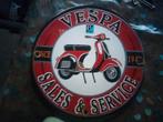 Emaille reclamebord Vespa, Ophalen of Verzenden, Gebruikt, Reclamebord