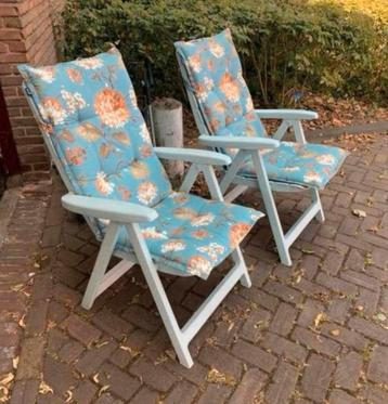 fauteuil twee kwaliteit fauteuils tuinstoelen met kussens. beschikbaar voor biedingen