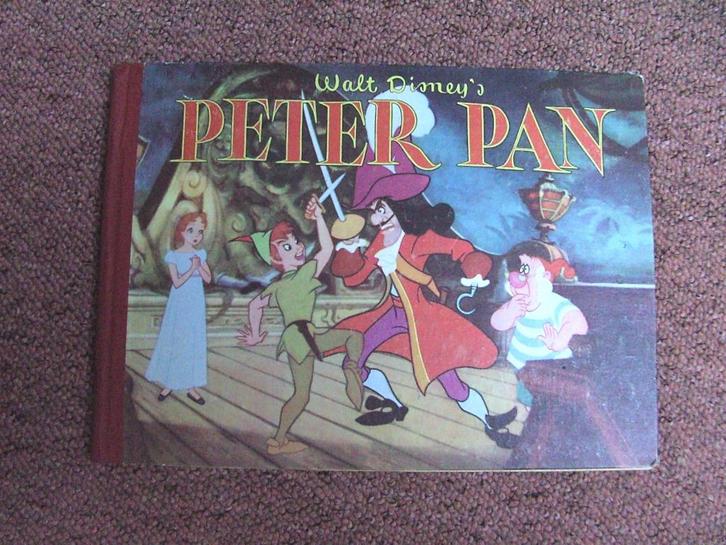 Disney plaatjesboek Peter Pan, Verzamelen, Disney, Gebruikt, Plaatje of Poster, Peter Pan of Pinokkio, Ophalen of Verzenden