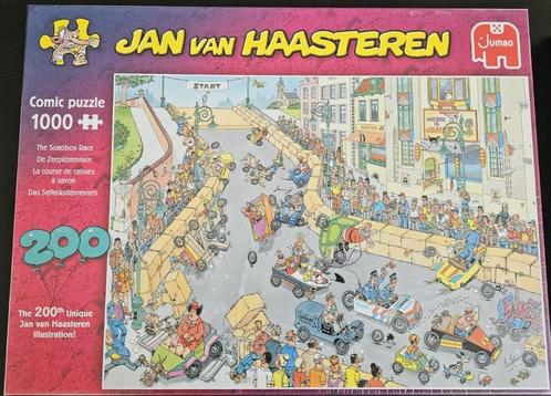Jan van Haasteren - Zeepkistenrace - 1.000 st. NIEUW in seal, Hobby en Vrije tijd, Denksport en Puzzels, Nieuw, Legpuzzel, 500 t/m 1500 stukjes