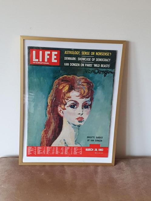 Kees van Dongen Brigitte Bardot life international. 1960., Antiek en Kunst, Kunst | Litho's en Zeefdrukken, Ophalen