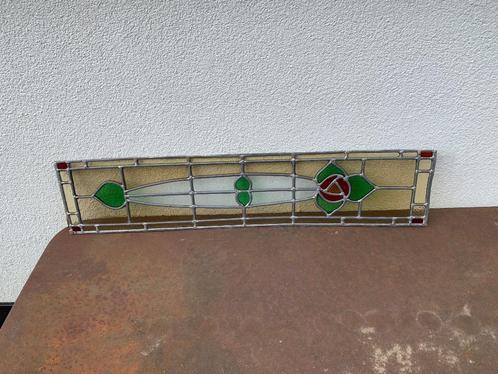 Twee Glas In Lood Panelen, Doe-het-zelf en Verbouw, Glas en Ramen, Gebruikt, Gevelraam of Ruit, Minder dan 80 cm, Minder dan 80 cm