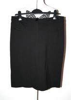 Witteveen zwart viscose rok mt 42 L, Kleding | Dames, Verzenden, Zwart, Maat 42/44 (L), Zo goed als nieuw