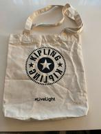 Kipling totebag, canvas tas, live light, NIEUW, Ophalen of Verzenden, Nieuw, Beige, Shopper
