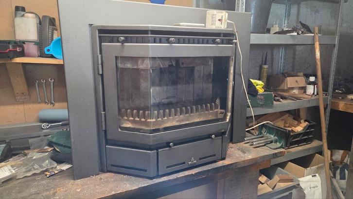 Barbas beaufire 52 houtkachel met ventilatoren, Huis en Inrichting, Kachels, Gebruikt, Inbouw, Houtkachel, Hout, Ophalen of Verzenden