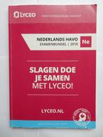 Examenbundel HAVO Nederlands 2018 Lyceo, Boeken, Schoolboeken, HAVO, Nederlands, Ophalen of Verzenden, Zo goed als nieuw