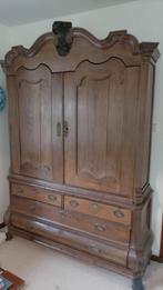 Antiek Twents eikenhouten kabinet kast, Ophalen
