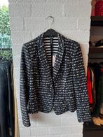 Marccain blazer strepen maat XS/S, Zwart, Ophalen of Verzenden, Zo goed als nieuw, Jasje