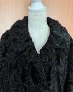 Zwarte bontjas maat 44 [DM], Ophalen of Verzenden, Zo goed als nieuw, Maat 42/44 (L), Zwart