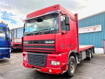 DAF 95-430XF SPACECAB 6x4 FULL STEEL WITH OPEN BODY (EURO 3  beschikbaar voor biedingen