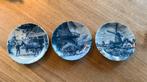 Vintage Delfts Blauwe Wandbordjes Set - Ter Steege, Antiek en Kunst, Ophalen of Verzenden
