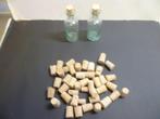 2 Apotheker flesjes + 35 kurken geschikt voor deze flesjes, Antiek en Kunst, Ophalen of Verzenden