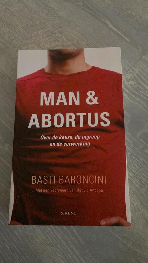 Basti Baroncini - Man en abortus, Boeken, Kinderboeken | Baby's en Peuters, Zo goed als nieuw, Ophalen of Verzenden