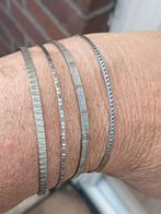 4 zilveren rinkelarmbanden, Sieraden, Tassen en Uiterlijk, Antieke sieraden, Ophalen of Verzenden, Zilver