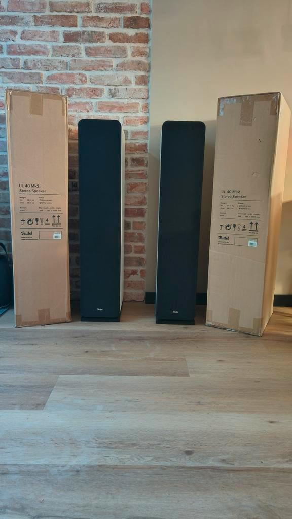Teufel Ultima 40. Complete set. ZGAN!, Audio, Tv en Foto, Luidsprekers, Zo goed als nieuw, Front, Rear of Stereo speakers, 120 watt of meer