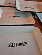 Partij van 7 nieuwe emaille dienbladen 36 bij 26 cm., Ophalen of Verzenden