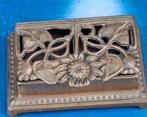 Postzegelbakje. Art Nouveau. Zonnebloem. 8.5/5.5/3 cm., Ophalen, Gebruikt