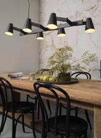 It's about Romi Biarritz hanglamp 6-arm zwart, Ophalen, Zo goed als nieuw, Metaal, Minder dan 50 cm