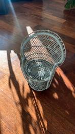 Rotan vintage planten stoeltje, Ophalen, Huis en Inrichting