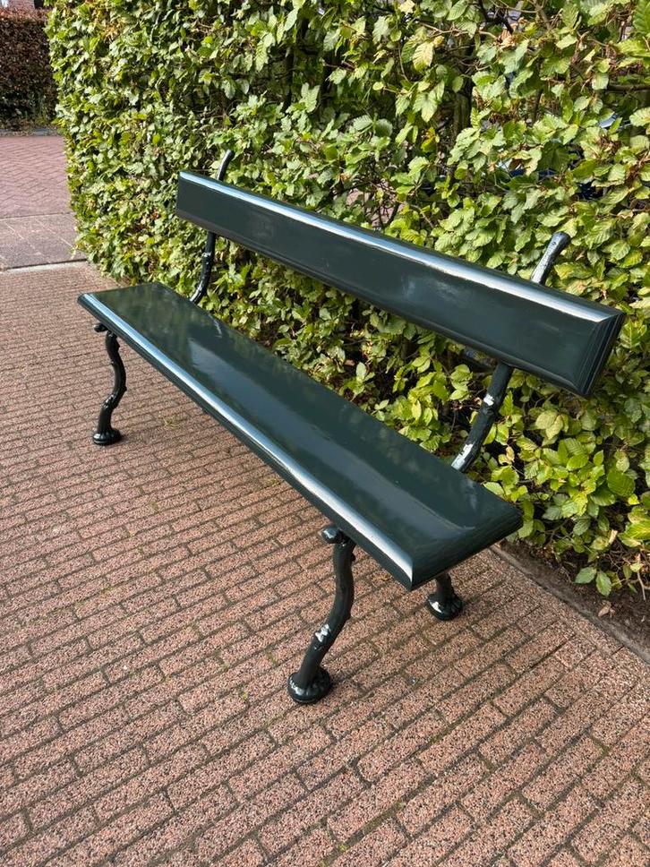 Gardeluxe tuinbank, Hera gietijzer/hardhout, nieuwstaat!, Tuin en Terras, Tuinbanken, Zo goed als nieuw, Metaal, Ophalen