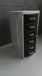 Vintage archiefkast, archiefkastje met 6 laden, metaal. S32, Huis en Inrichting, Kasten | Roldeurkasten en Archiefkasten, Tweedehands verkoop