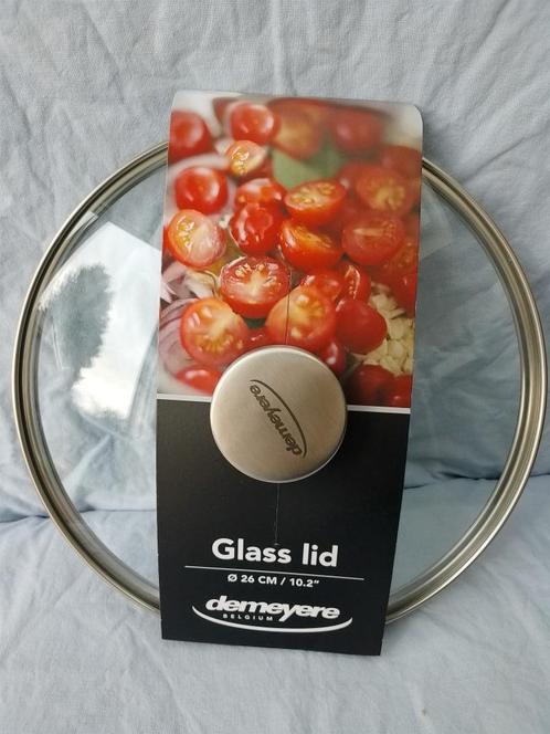 Demeyere glazen pannendeksel 26 cm – nieuw, Huis en Inrichting, Keuken | Potten en Pannen, Nieuw, Overige typen, Glas, Verzenden