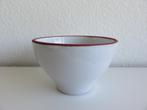 Vintage wit terra keramieken bloempotje, schaaltje, Tuin en Terras, Bloempotten, Rond, Binnen, Ophalen of Verzenden, Zo goed als nieuw