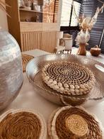 Prachtig Marokkaanse / boho style Dienblad, Ophalen of Verzenden, Zo goed als nieuw, Rond, Hout