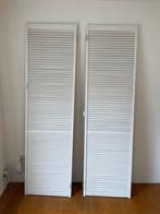 Witte Vouwdeuren - Set van 2. Louvre deurtjes, Doe-het-zelf en Verbouw, Deuren en Horren, Ophalen, Gebruikt, 80 tot 100 cm, Binnendeur