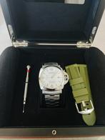 PANERAI Luminor Marina White Stainless Steel-44MM - PAM01314, Staal, Polshorloge, Ophalen of Verzenden, Zo goed als nieuw