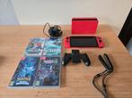 Nintendo Switch Oled Mario Red editie + 4 spellen, Spelcomputers en Games, Spelcomputers | Nintendo Switch, Switch OLED, Met games