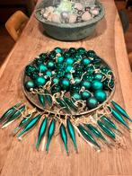 65 groene glazen kerstballen, Ophalen, Zo goed als nieuw